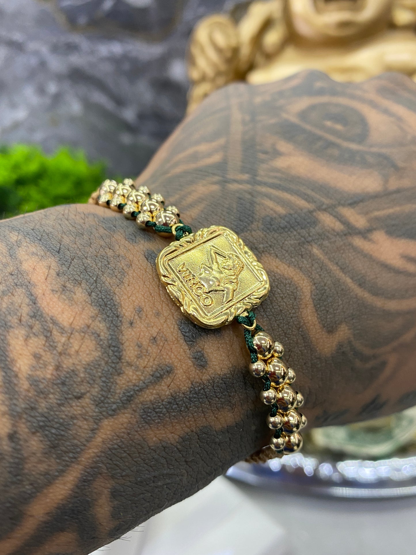 Pulsera zodiacal 3 carriles lisa VIRGO