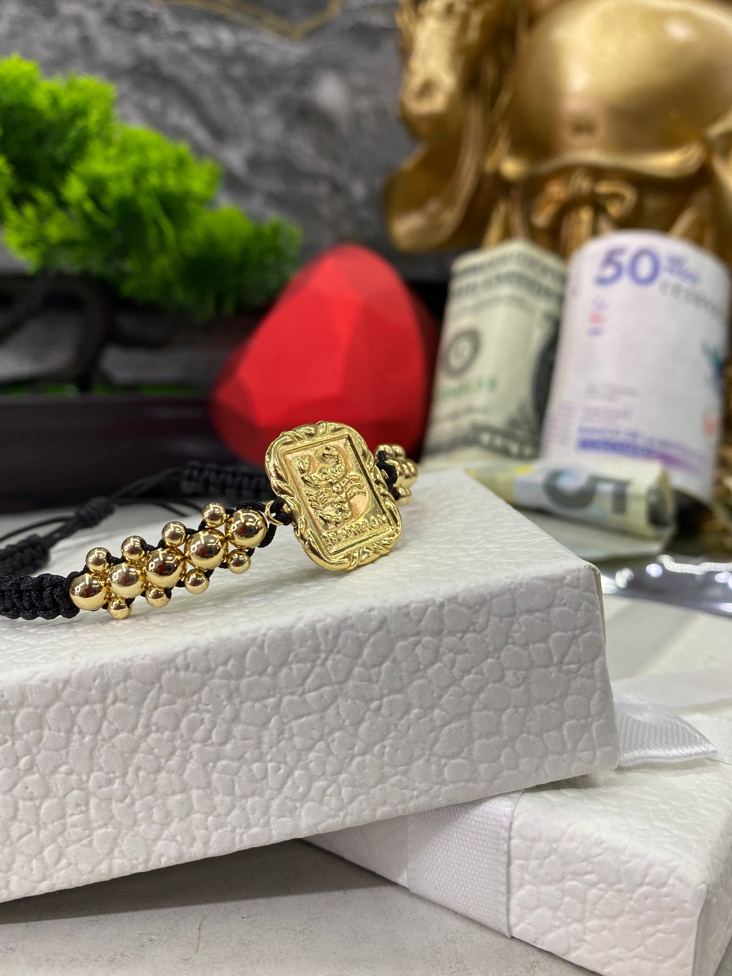 Pulsera zodiacal 3 carriles lisa ESCORPION