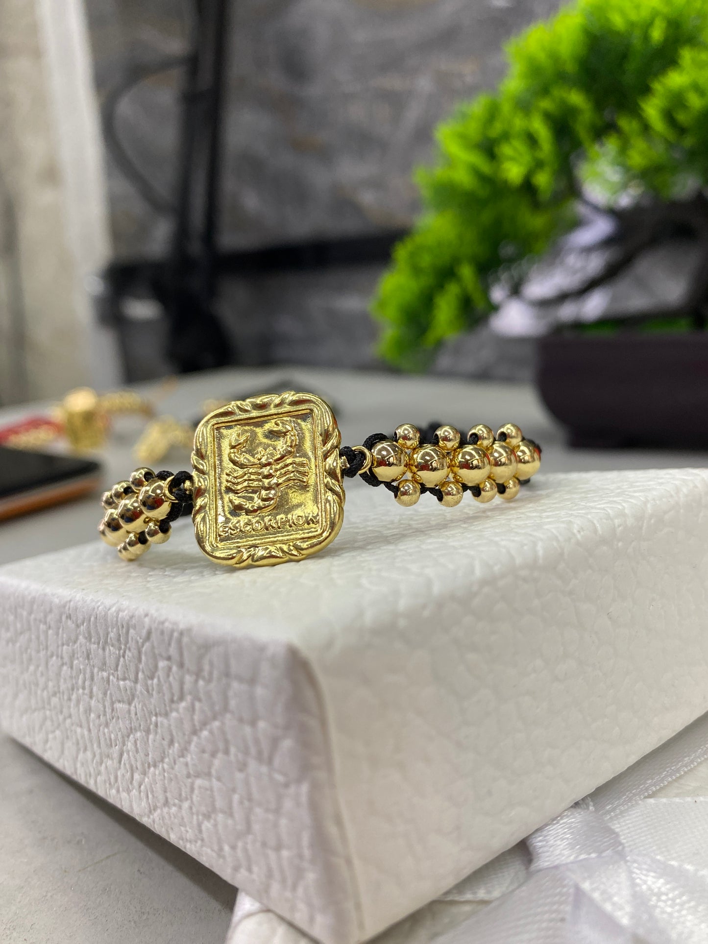 Pulsera zodiacal 3 carriles lisa ESCORPION
