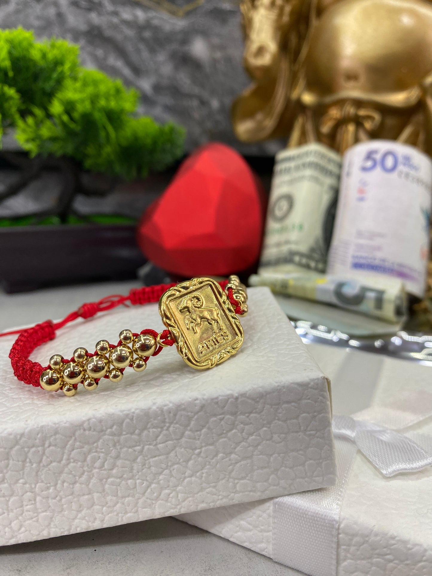 Pulsera zodiacal 3 carriles lisa ARIES