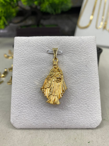 Dije Virgen del Carmen silueta
