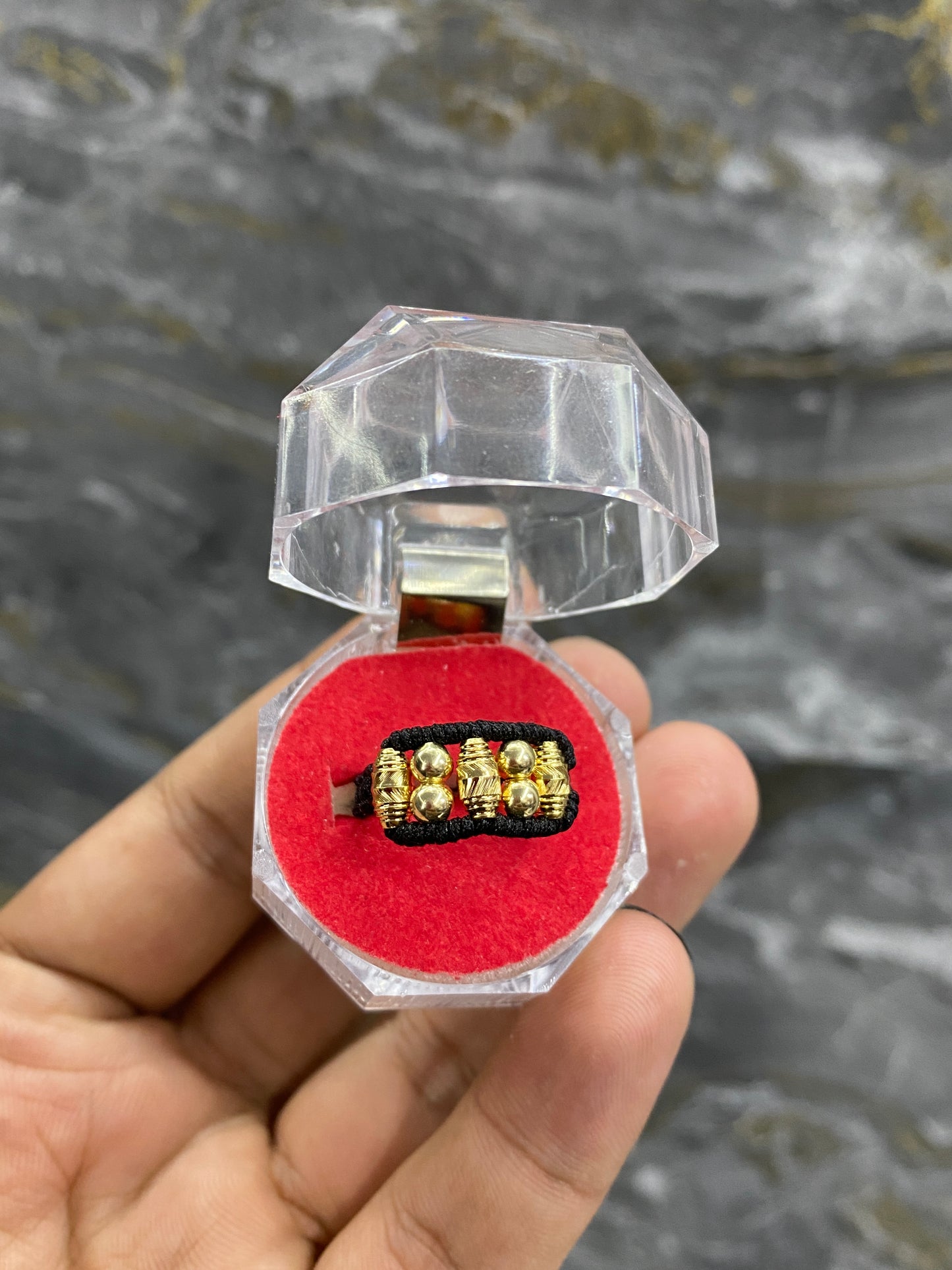 Anillo 3 barriles y balines liso