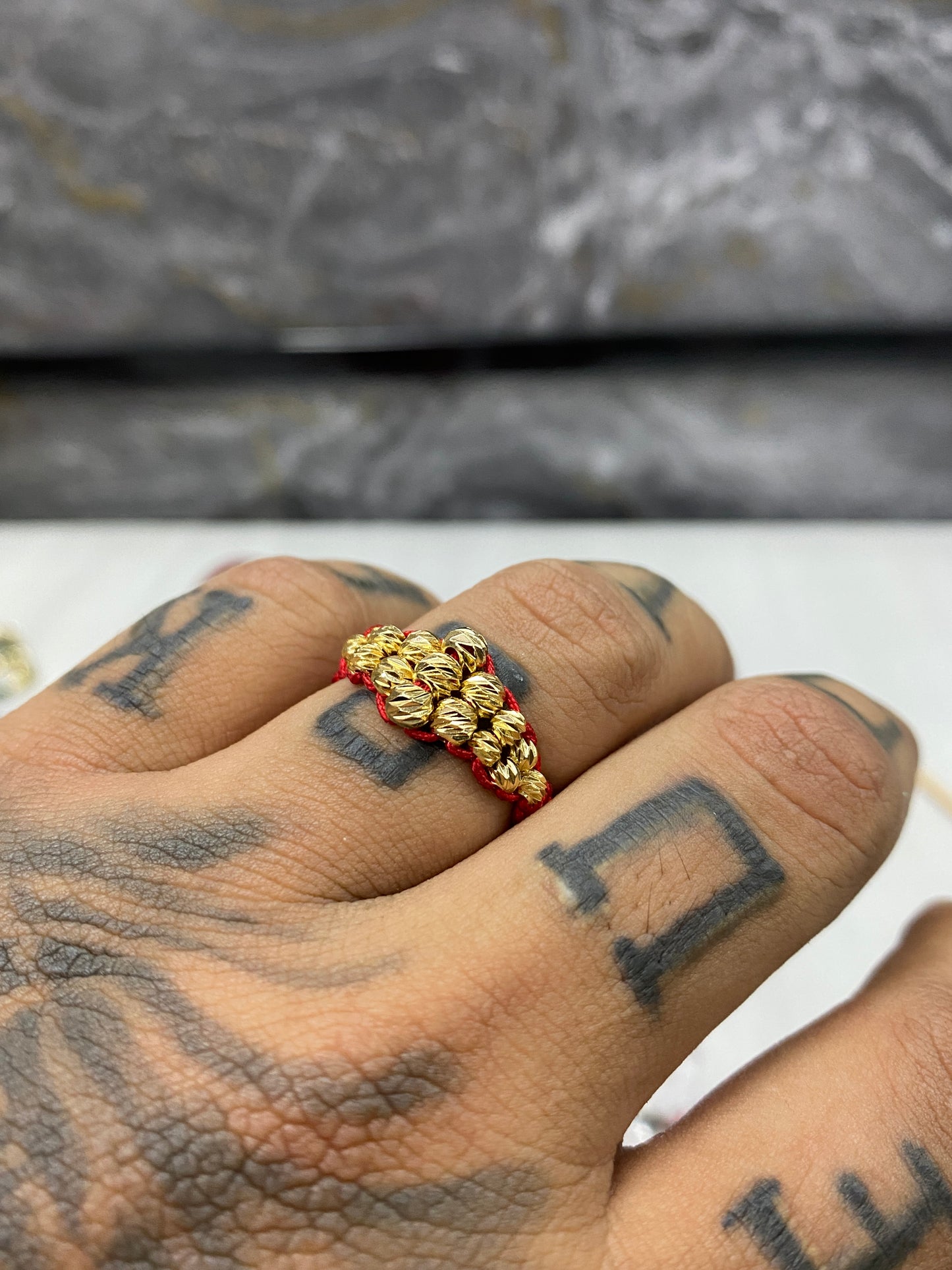 Anillo triangulo #4 y #3 diamantado