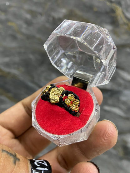 Anillo tio rico 10 balines #4 diamantados