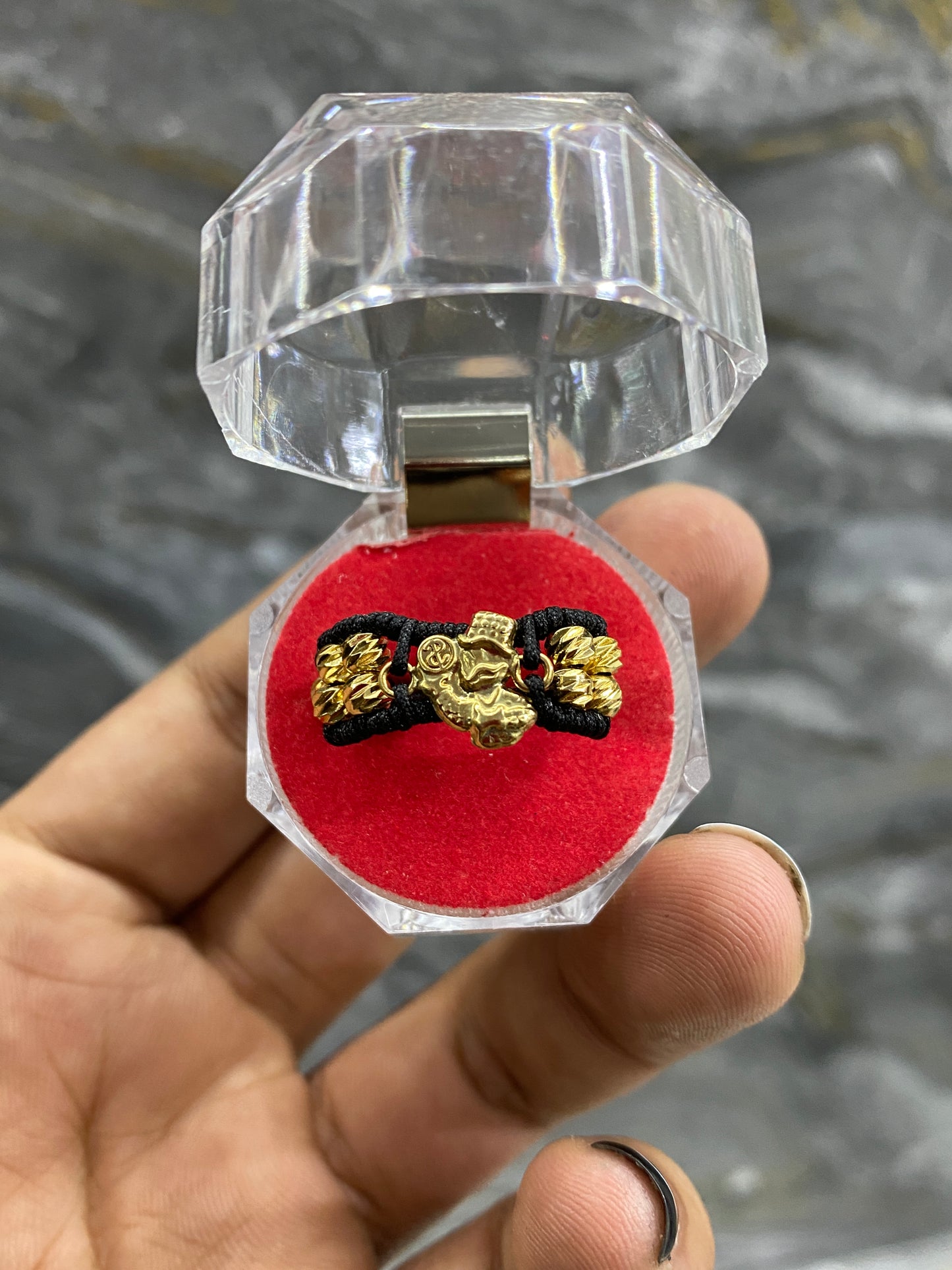 Anillo tio rico 10 balines #4 diamantados