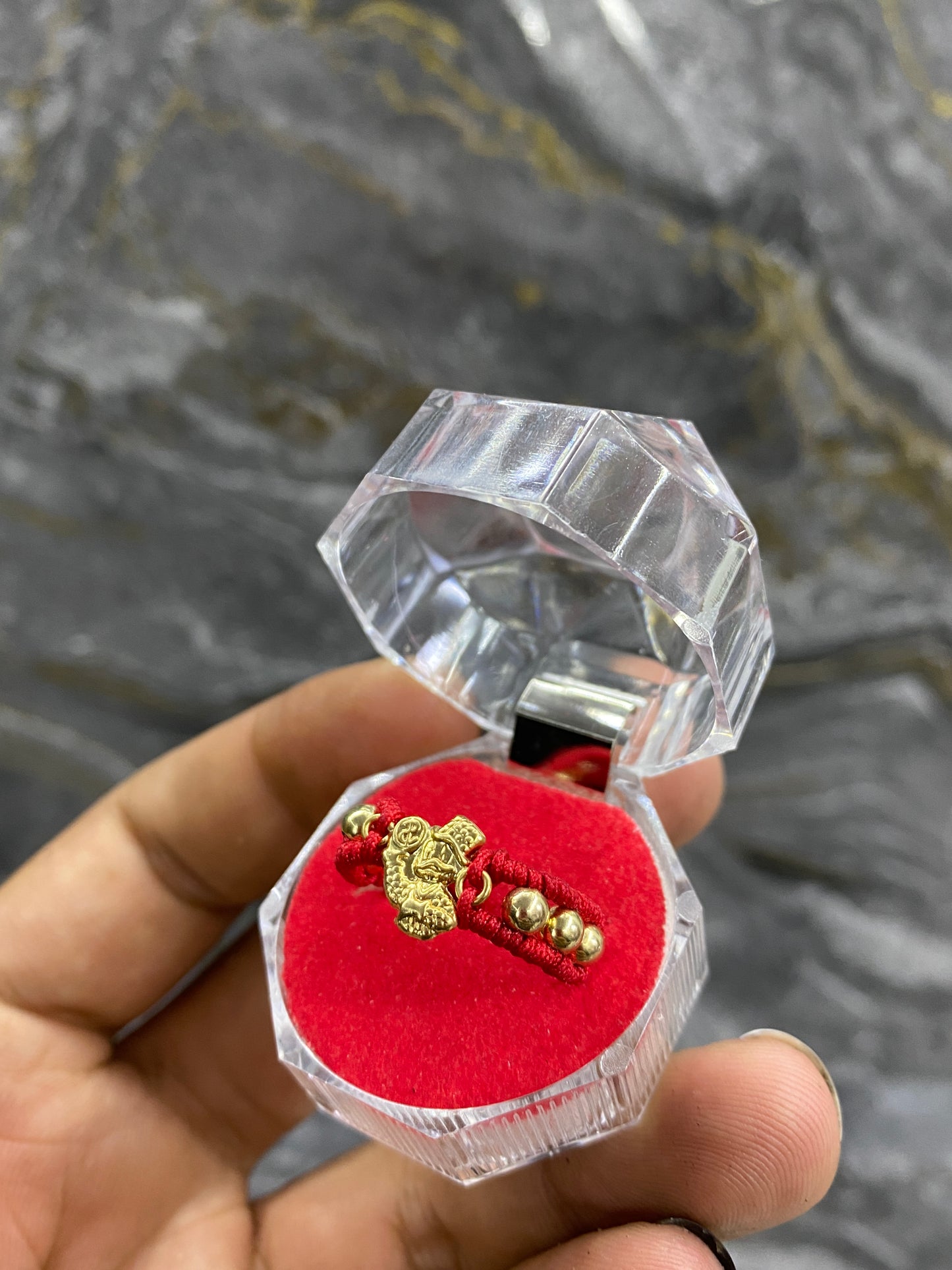 Anillo tio rico casual balines #4 lisos