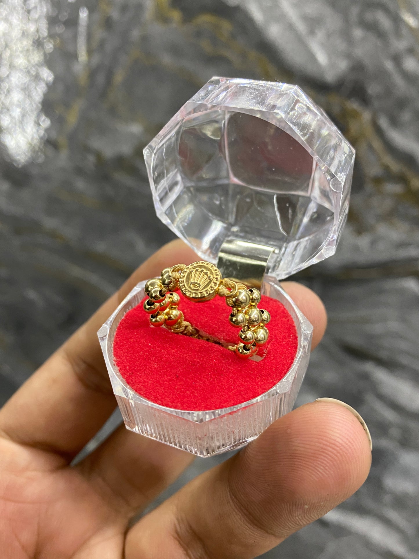 Anillo Rolex 3 carriles liso