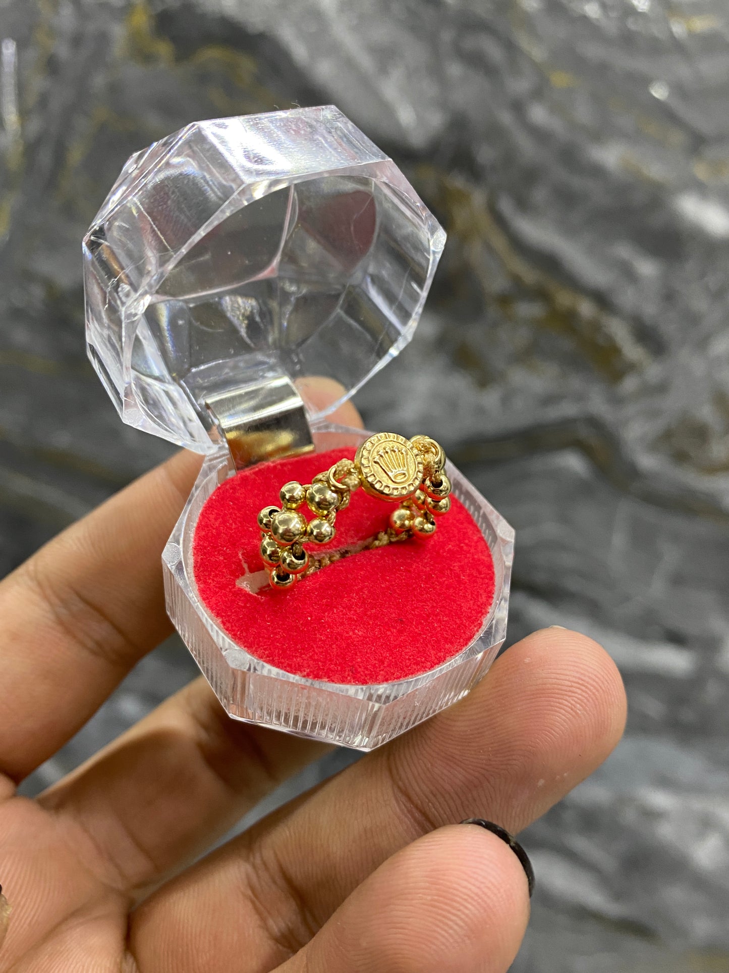 Anillo Rolex 3 carriles liso
