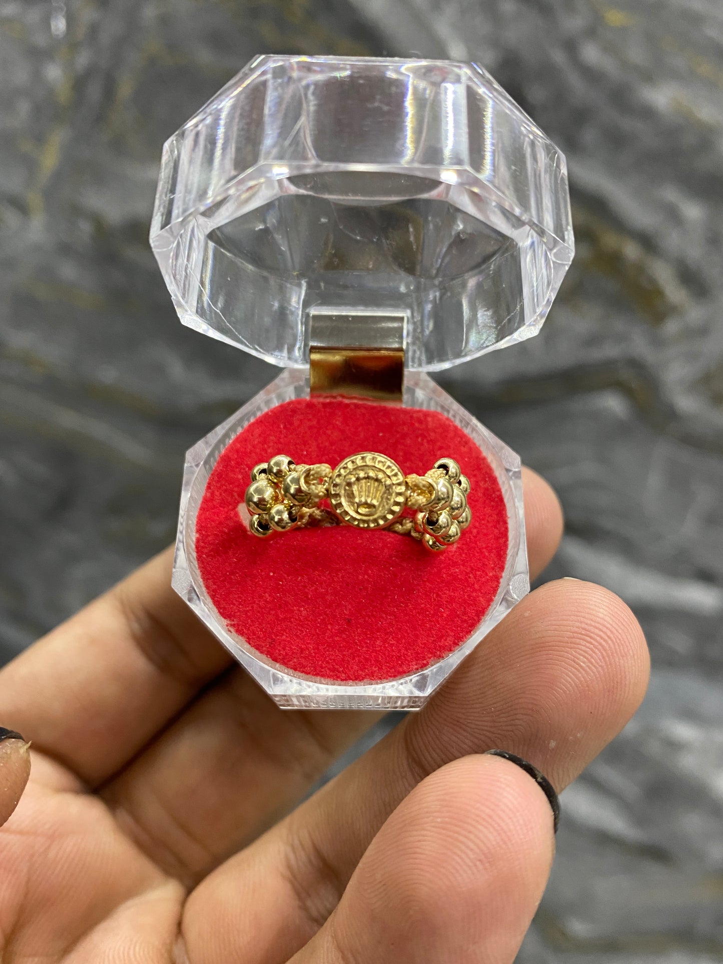 Anillo Rolex 3 carriles liso