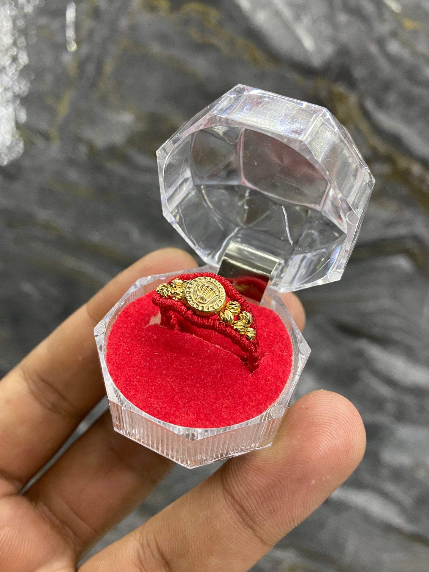 Anillo Rolex diamantado