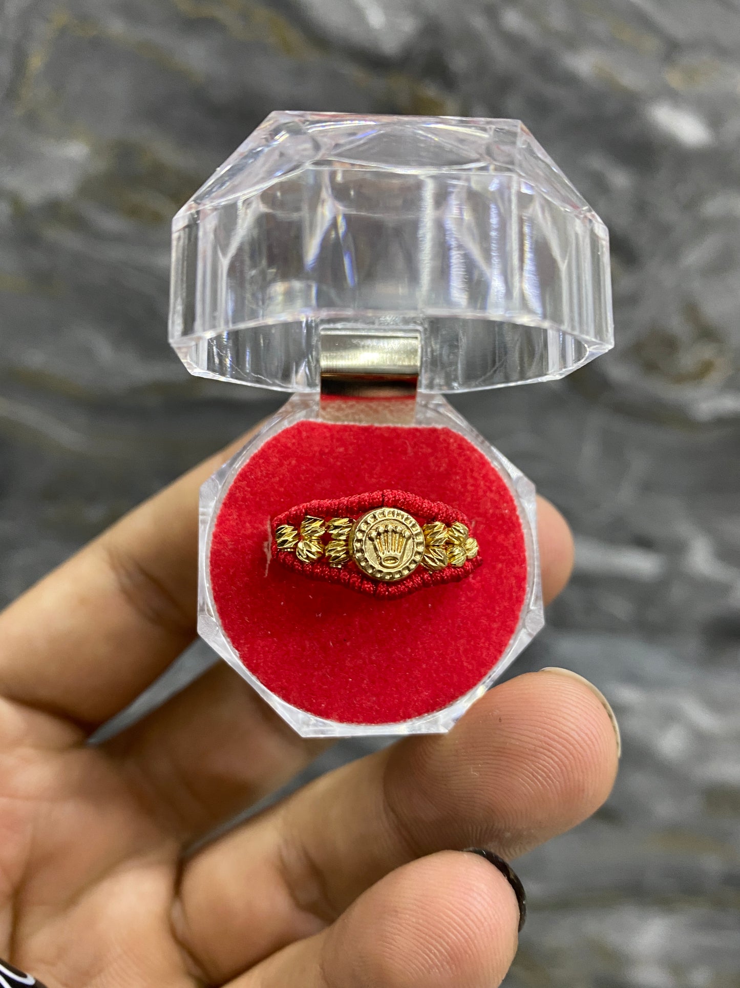 Anillo Rolex diamantado