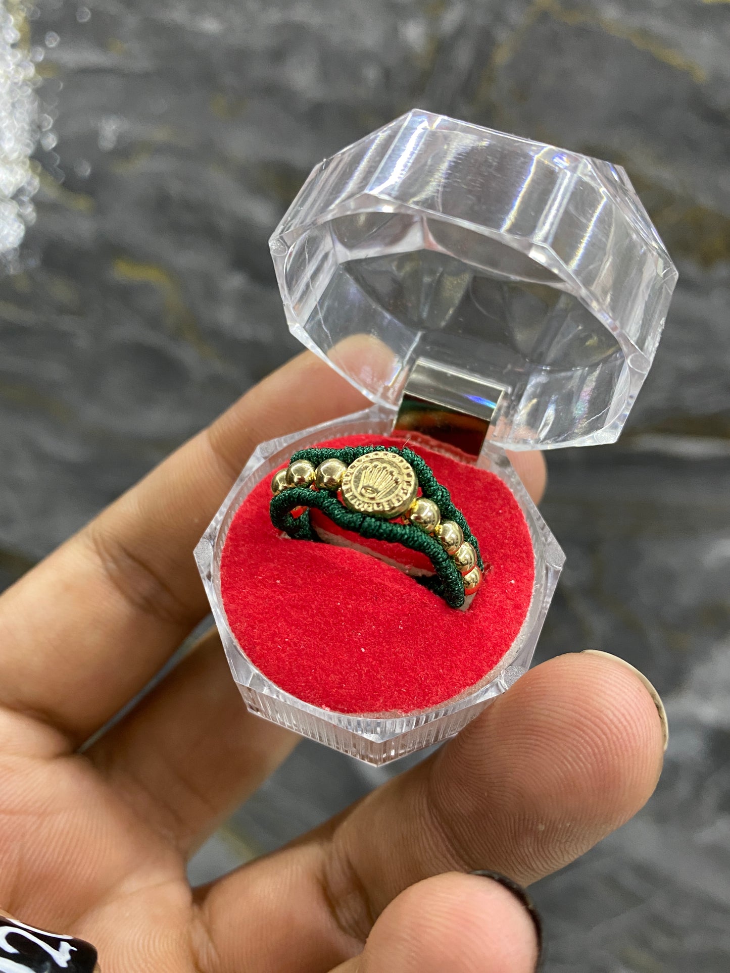 Anillo rolex sencillo balines #4 lisos