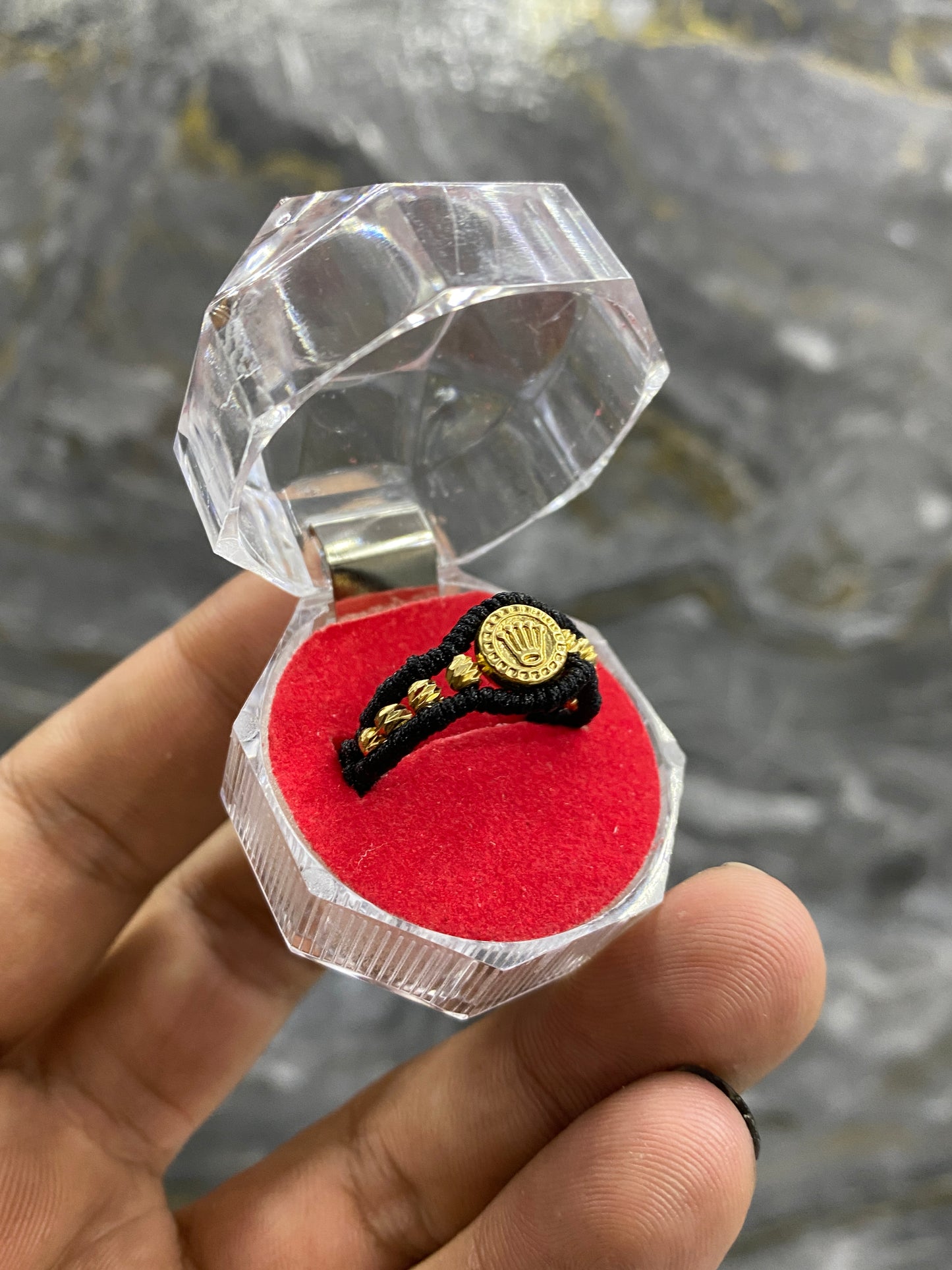 Anillo rolex sencillo balines #3 diamantados