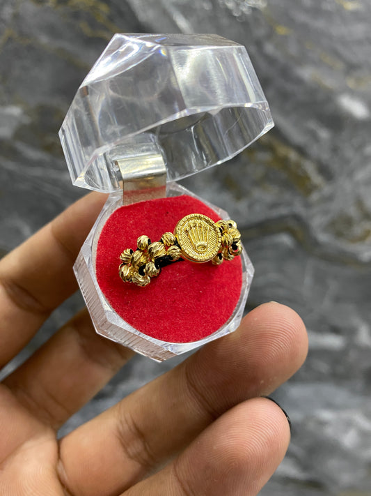 Anillo rolex mediano 3 carriles diamantado