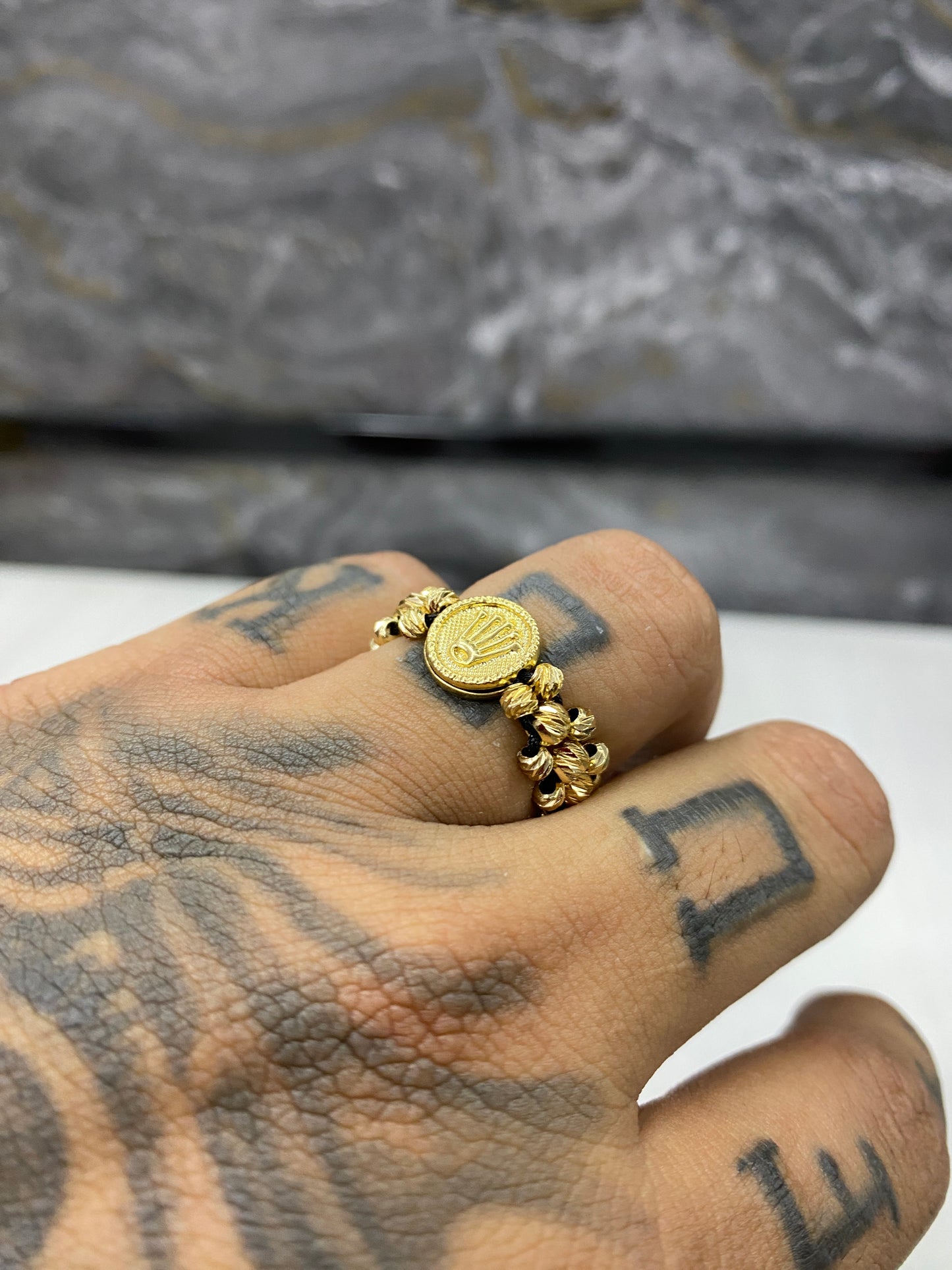 Anillo rolex mediano 3 carriles diamantado