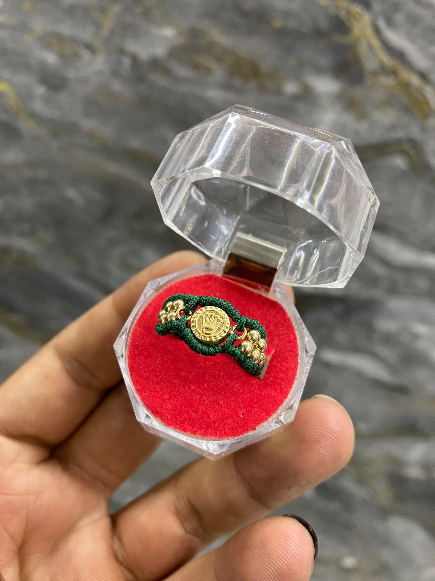 Anillo rolex balines lisos orejas