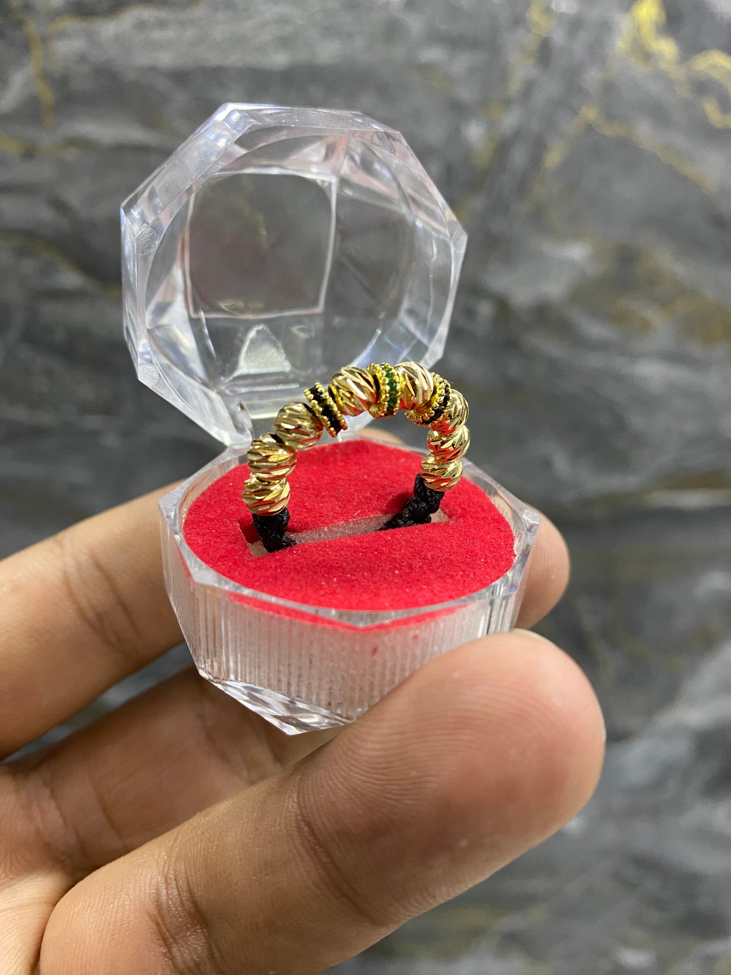 Anillo rondeles #5 diamantado