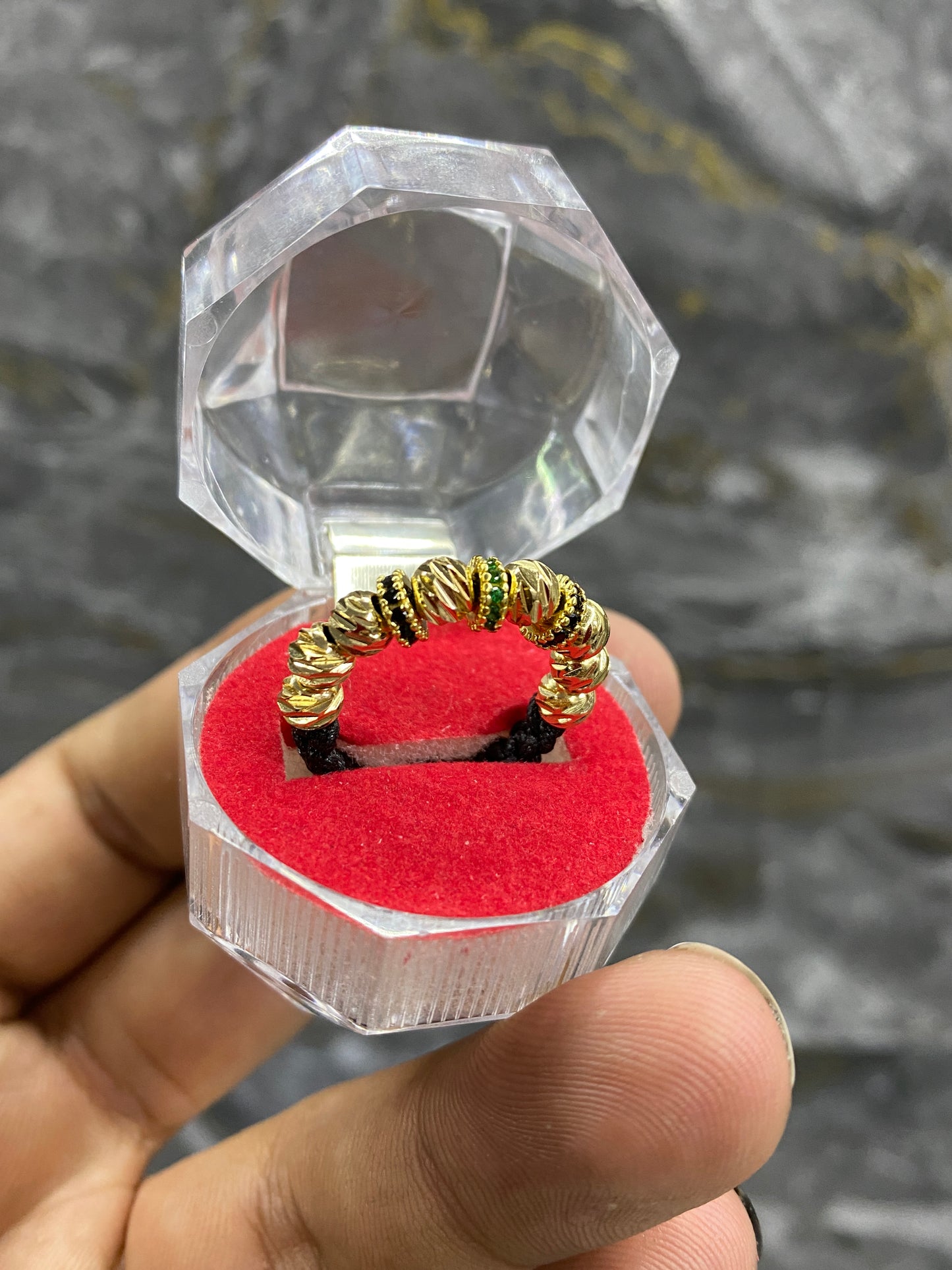 Anillo rondeles #5 diamantado