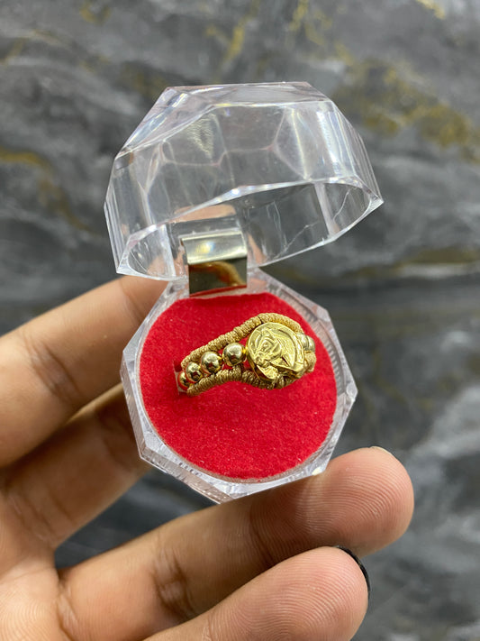 Anillo sencillo equino balines #4 lisos