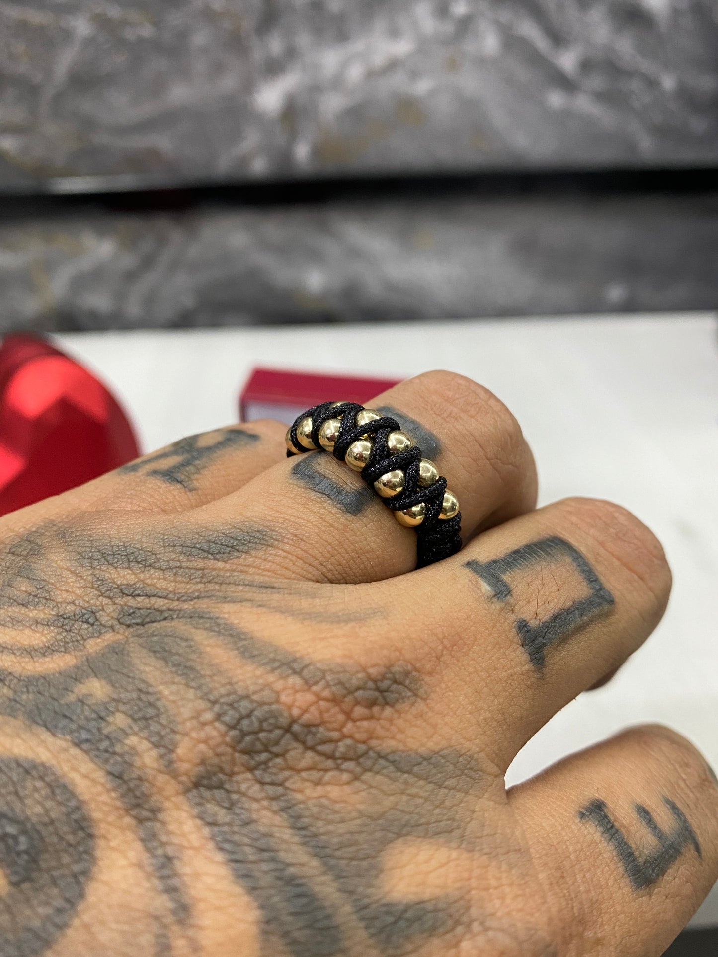Anillo zigzag liso #4