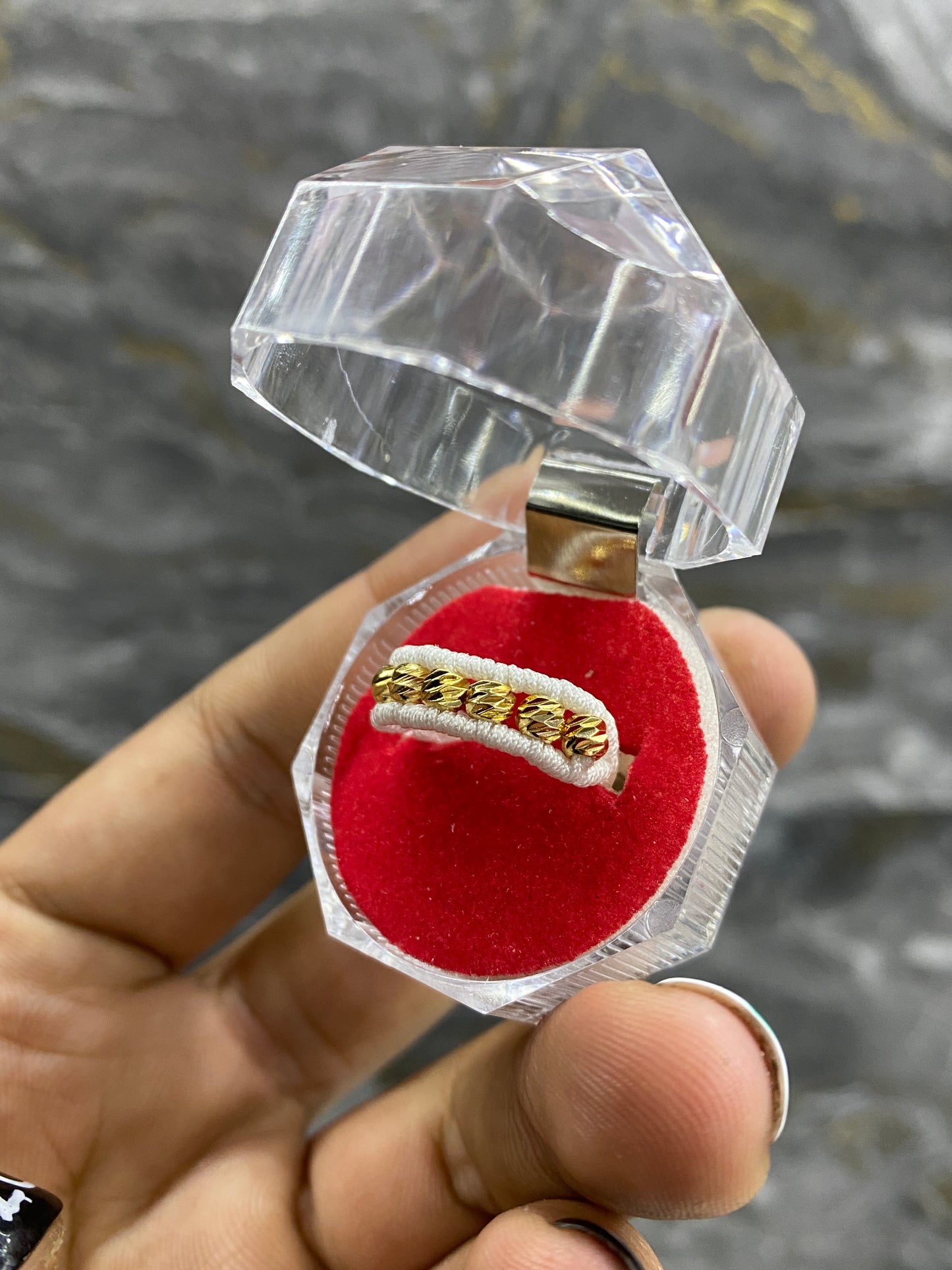 anillo casual alondra #4 diamantado
