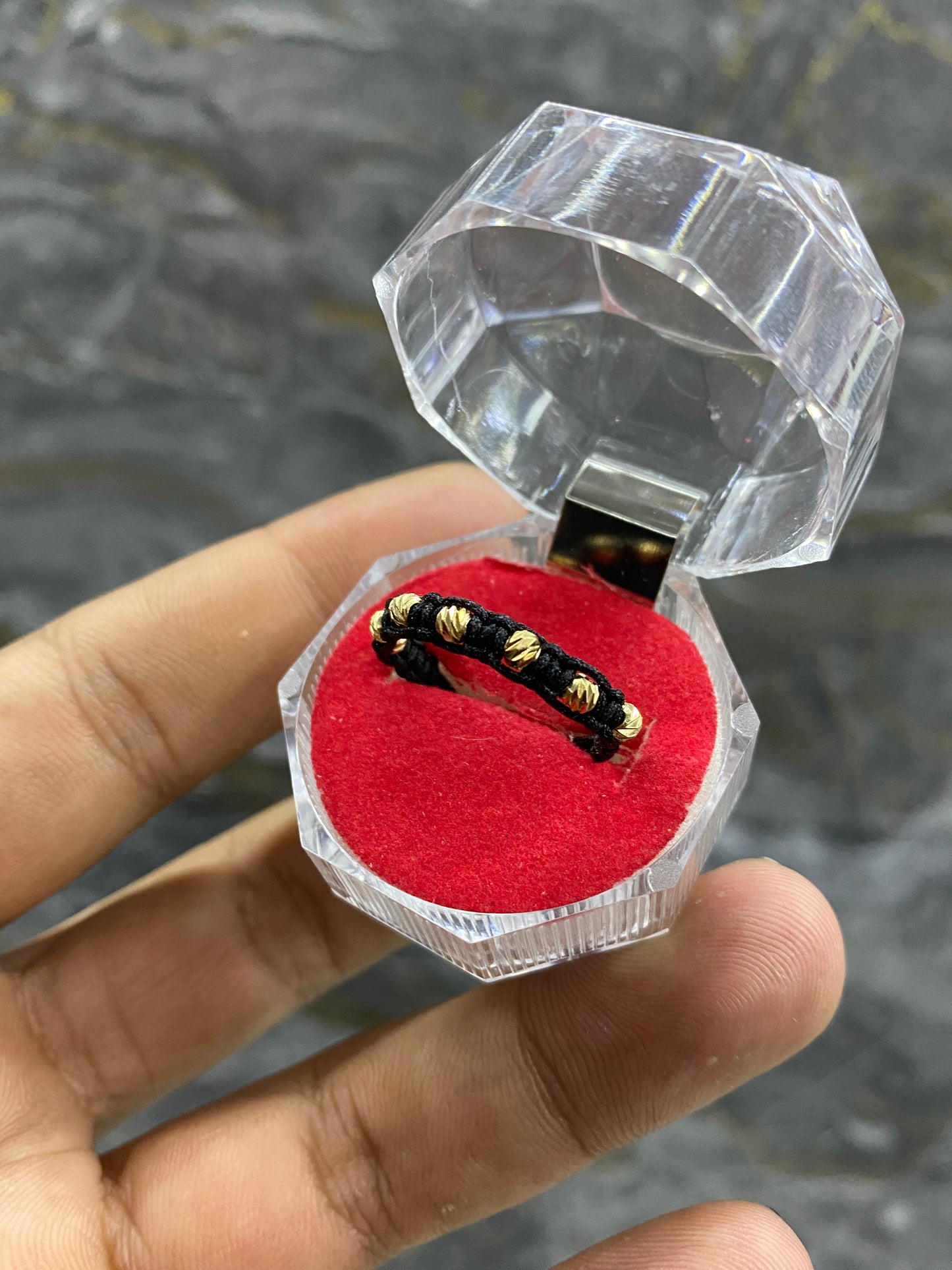 Anillo 7 balines #3 diamantados