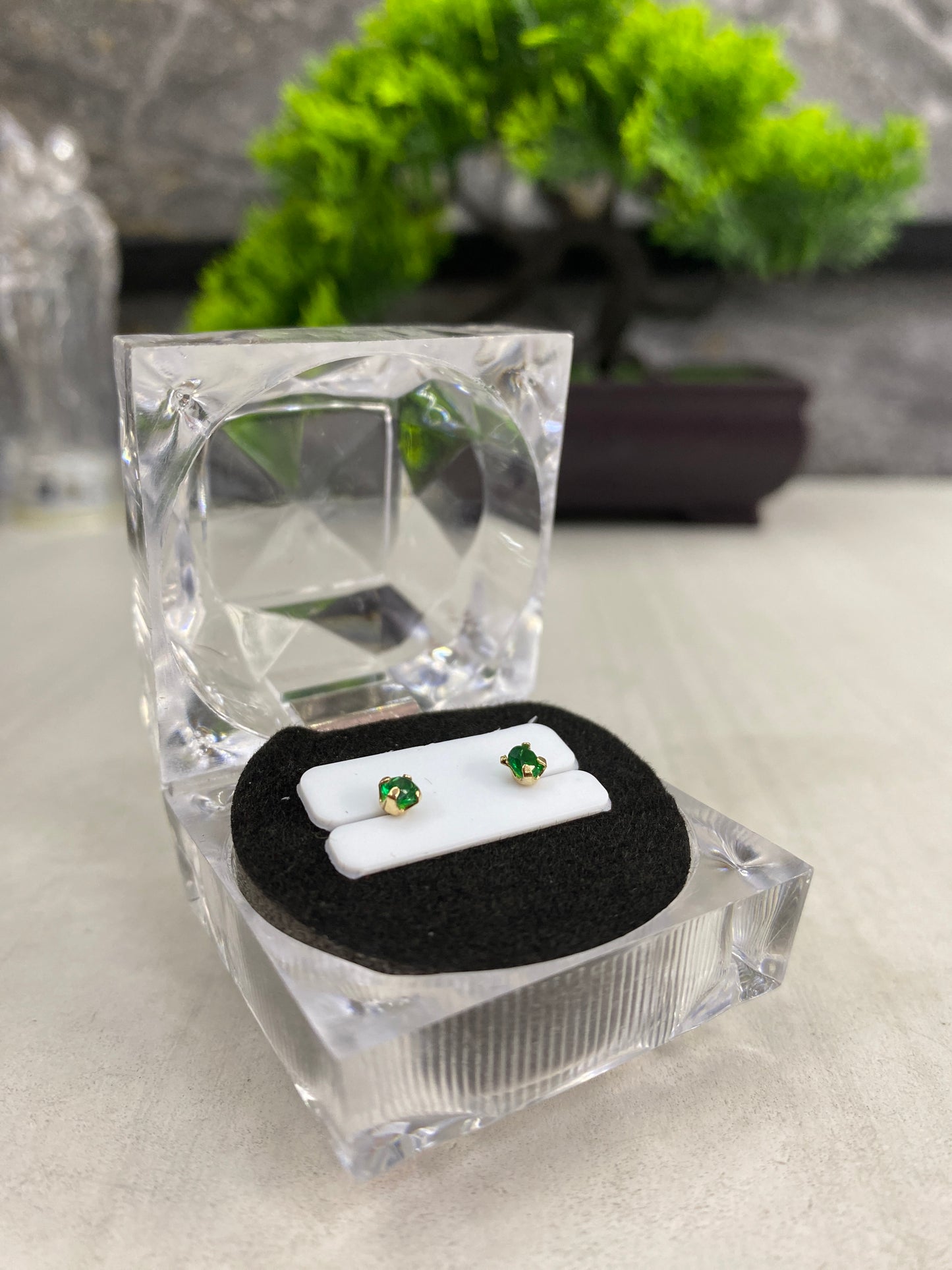 Topos Circon verde pequeño Rosca seguridad