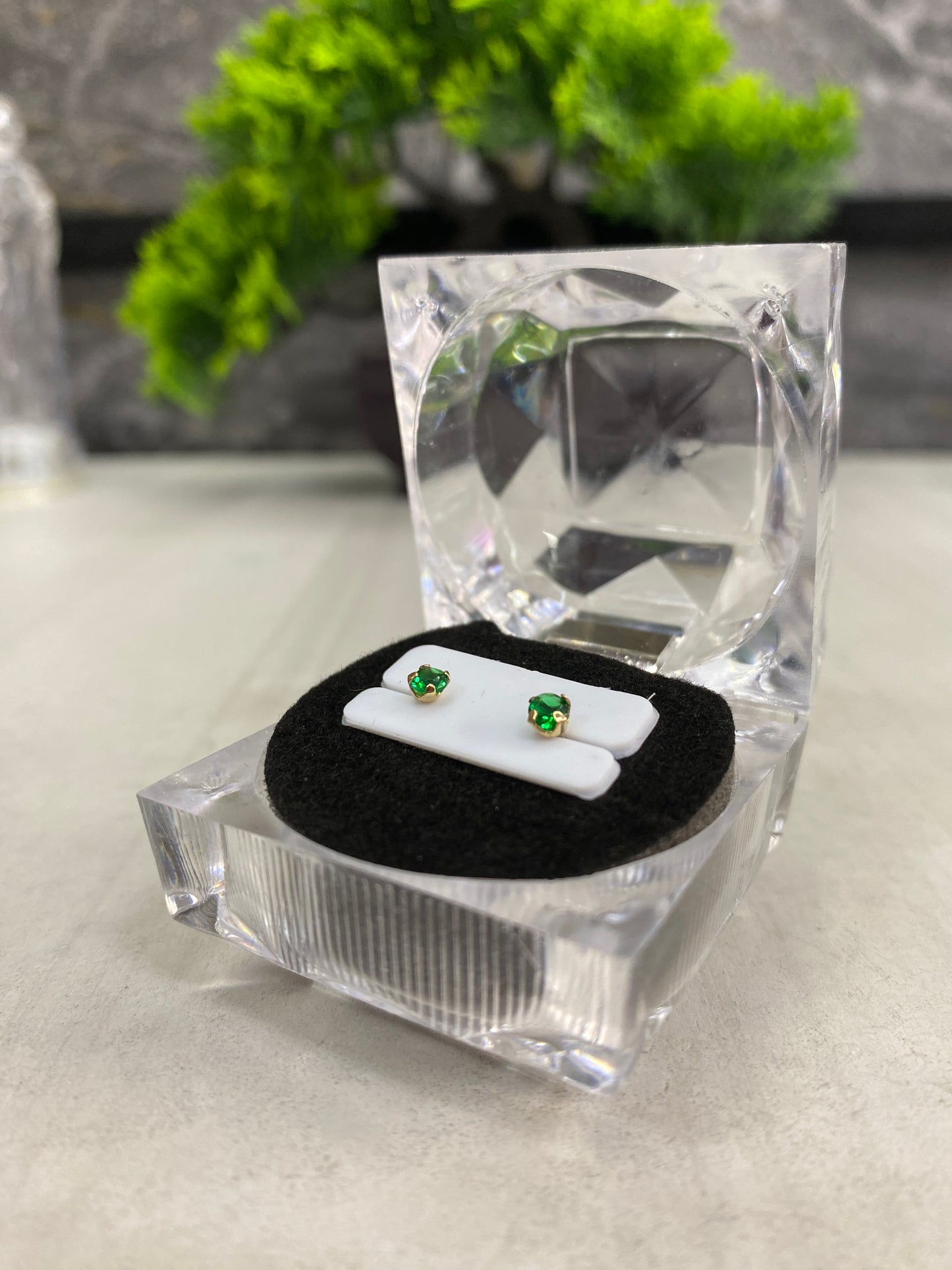 Topos Circon verde pequeño Rosca seguridad