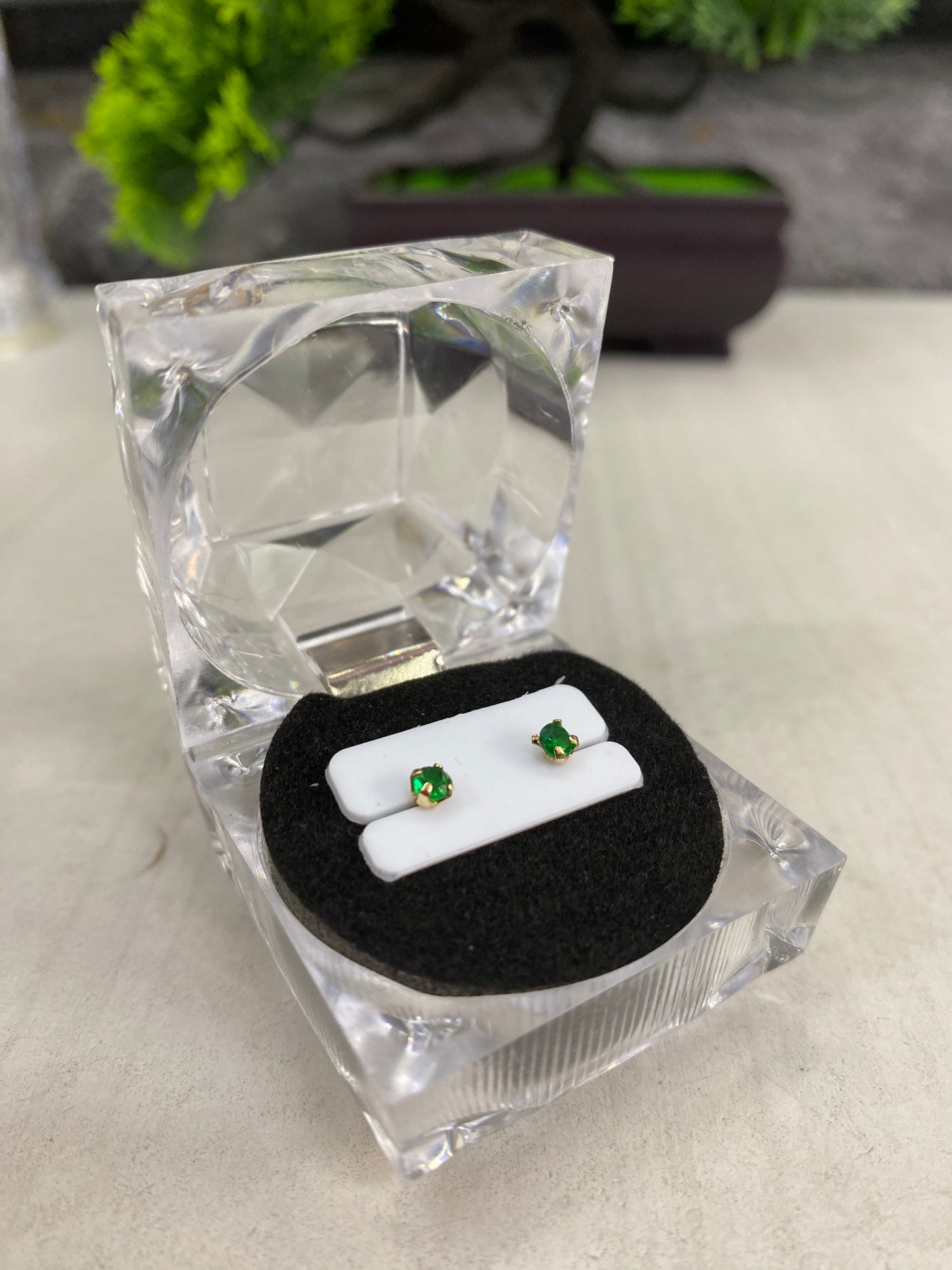 Topos Circon verde pequeño Rosca seguridad