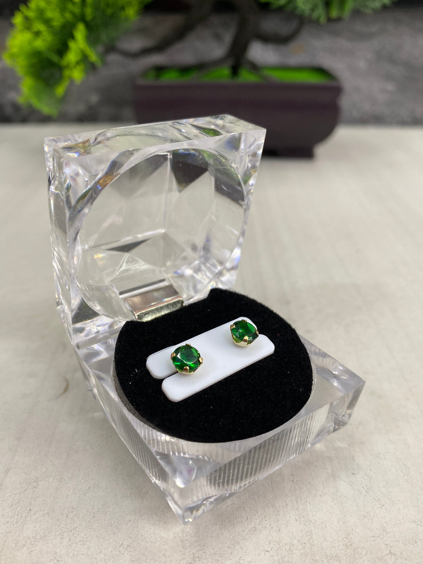 Topos circonita verde grande Rosca seguridad