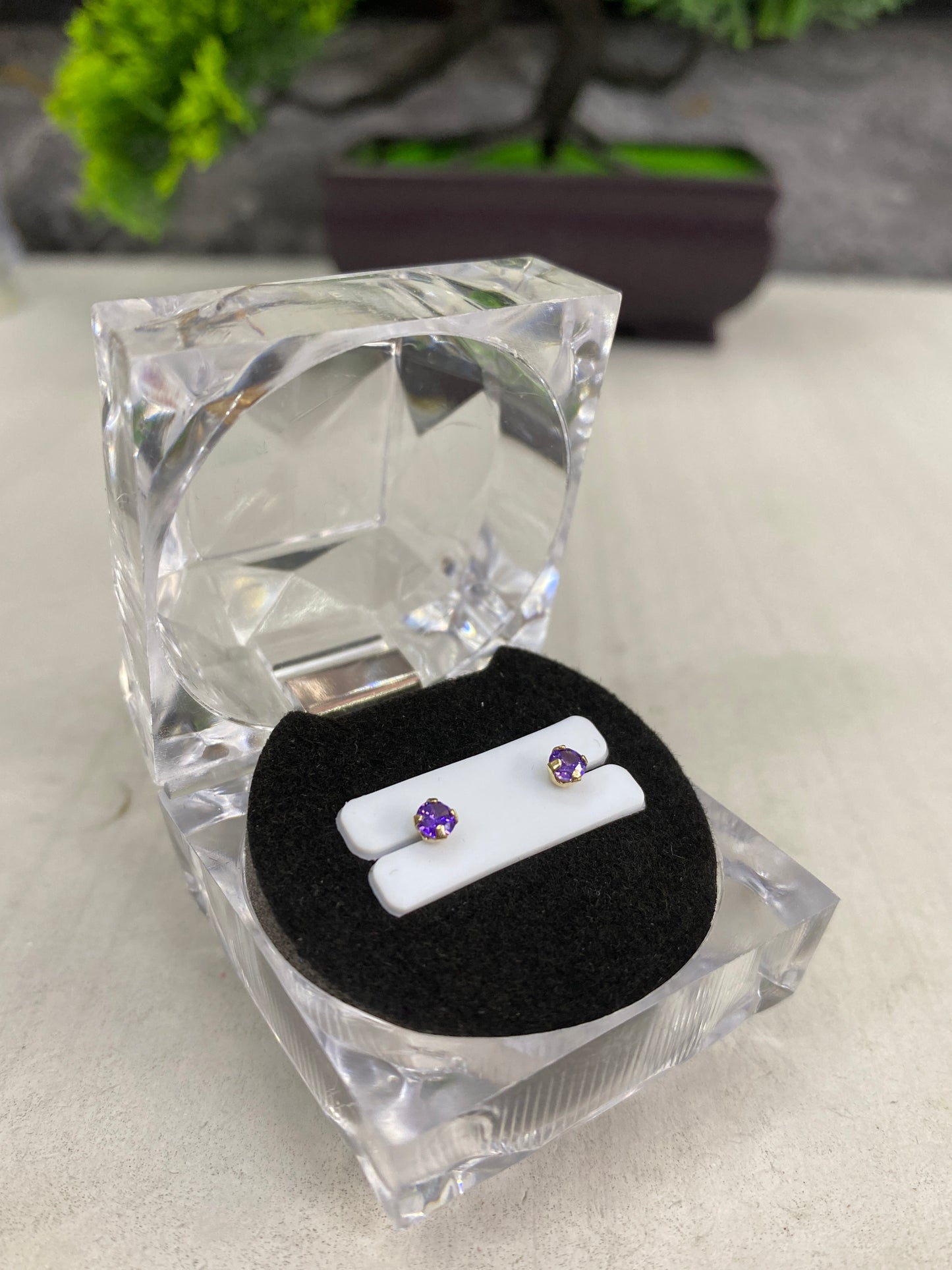 Topos circon morado pequeño Rosca seguridad
