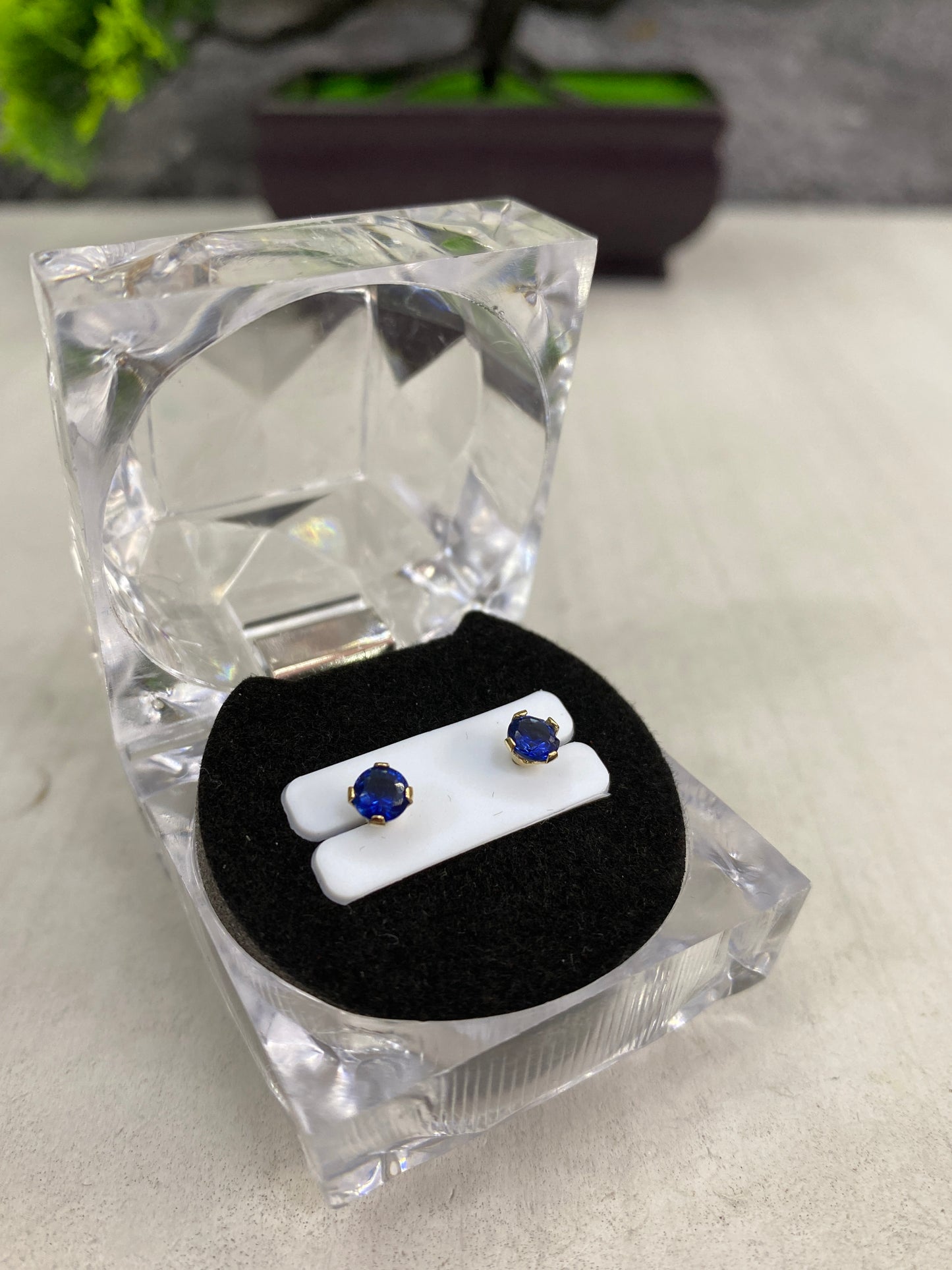 Topos Circon azul pequeños Rosca seguridad